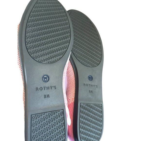 Rothy's Limited Edition Pink Captoe Flats Breast Cancer Awareness Retired Sz 8.5 - Picture 6 of 8